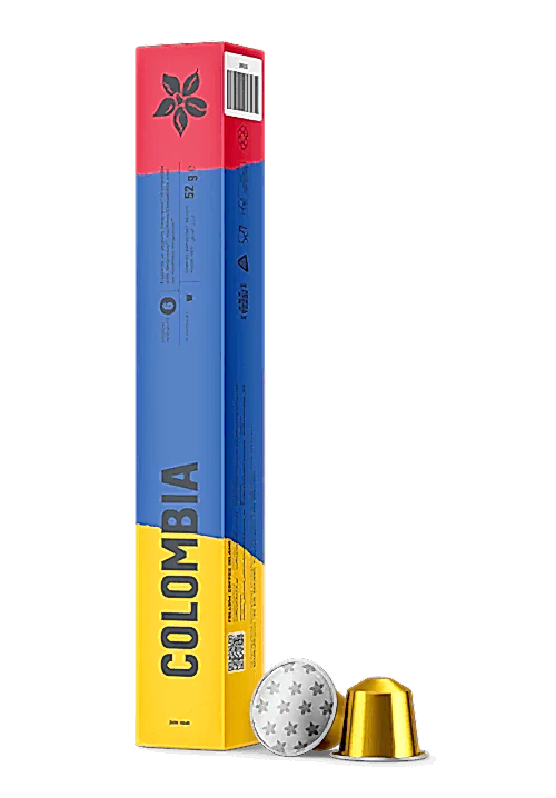 ALUMINIUM CAPSULES ESPRESSO COLOMBIA (10 PIECES)